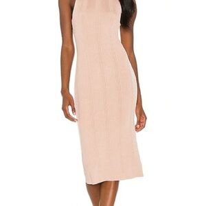 L’Agence Shelby Ribbed Knit BodyCon Dress in Petal